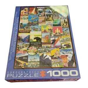 Eurographics Travel U.S.A. Vintage  Posters Puzzle NEW 1000 Piece